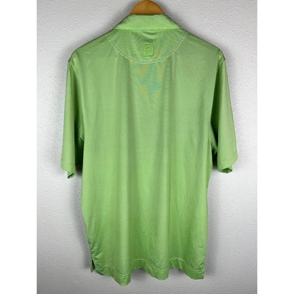 FootJoy Men's Medium Green HOHA CUP SIOUX FALLS Logo Short Sleeve Polo Shirt - Picture 6 of 9
